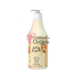 Lapte de corp vegan, hidratant, cu piersica, Milky Peach Body Milk Vollare Vegebar 300 ml, art 78469